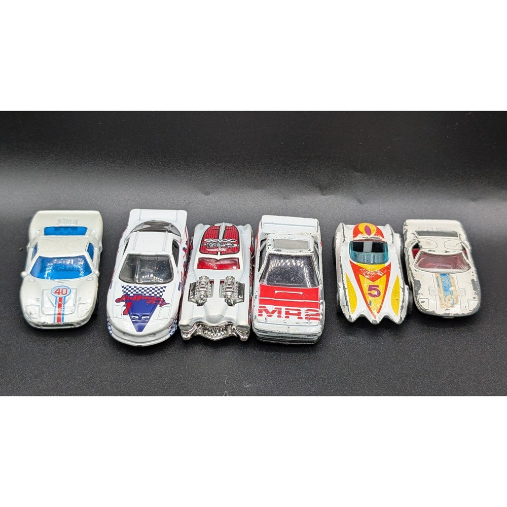 Hot Wheels, Matchbox Lot of 6 Modern & Vintage Die-cast Cars (1960s To 2000s)